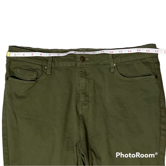Dip Denim Olive Green Mid Rise Skinny Jeans Size 12 - Picture 3 of 5